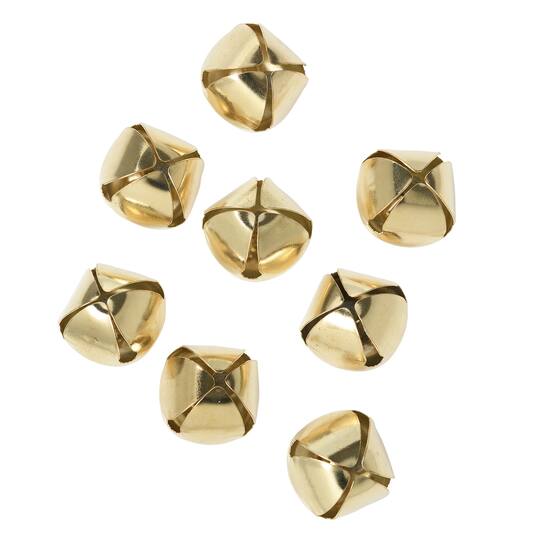 12 Packs: 8 ct. (96 total) 30mm Gold Jingle Bells by Creatology™